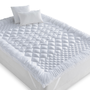 Voir la diapositive 1 : ID MARKET Surmatelas 140x190 CM SACHA 7 zones de confort épais et moelleux 600 gr