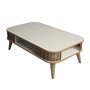 Voir la diapositive 1 : Habitat et Jardin Table basse en bois  Eylül  - 105 x 60 x 34 cm - Crème