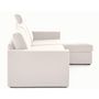 Voir la diapositive 6 : BEST MOBILIER Barrie - canapé d'angle réversible 4 places avec têtière amovible en tissu
