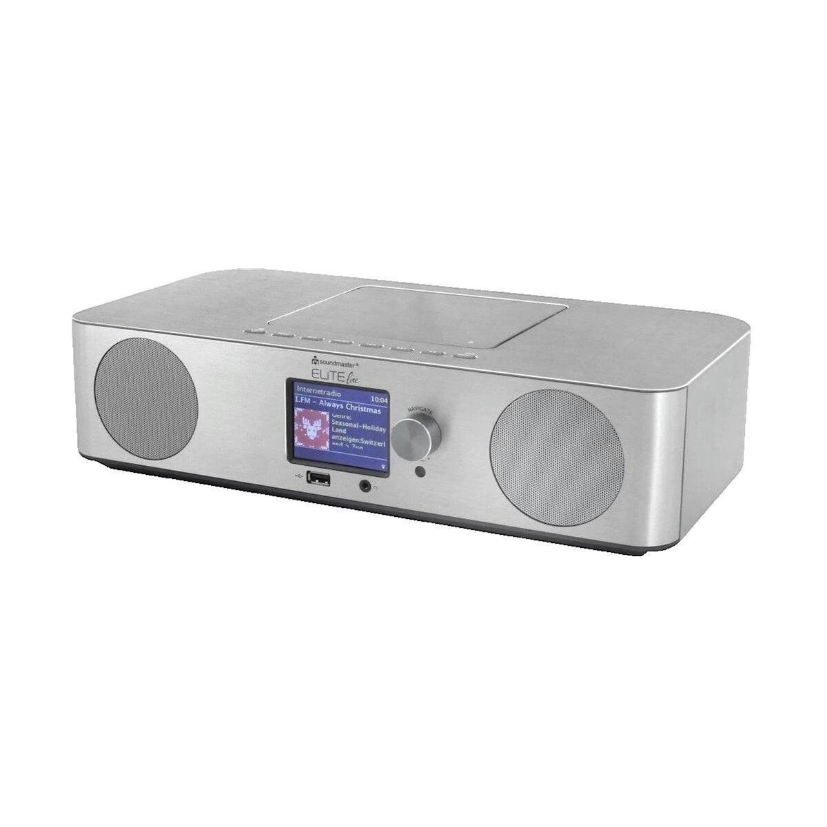 IBIZA SOUND Système audio Aster Soundmaster ICD2060SI Argent avec radio DAB+ et Bluetooth