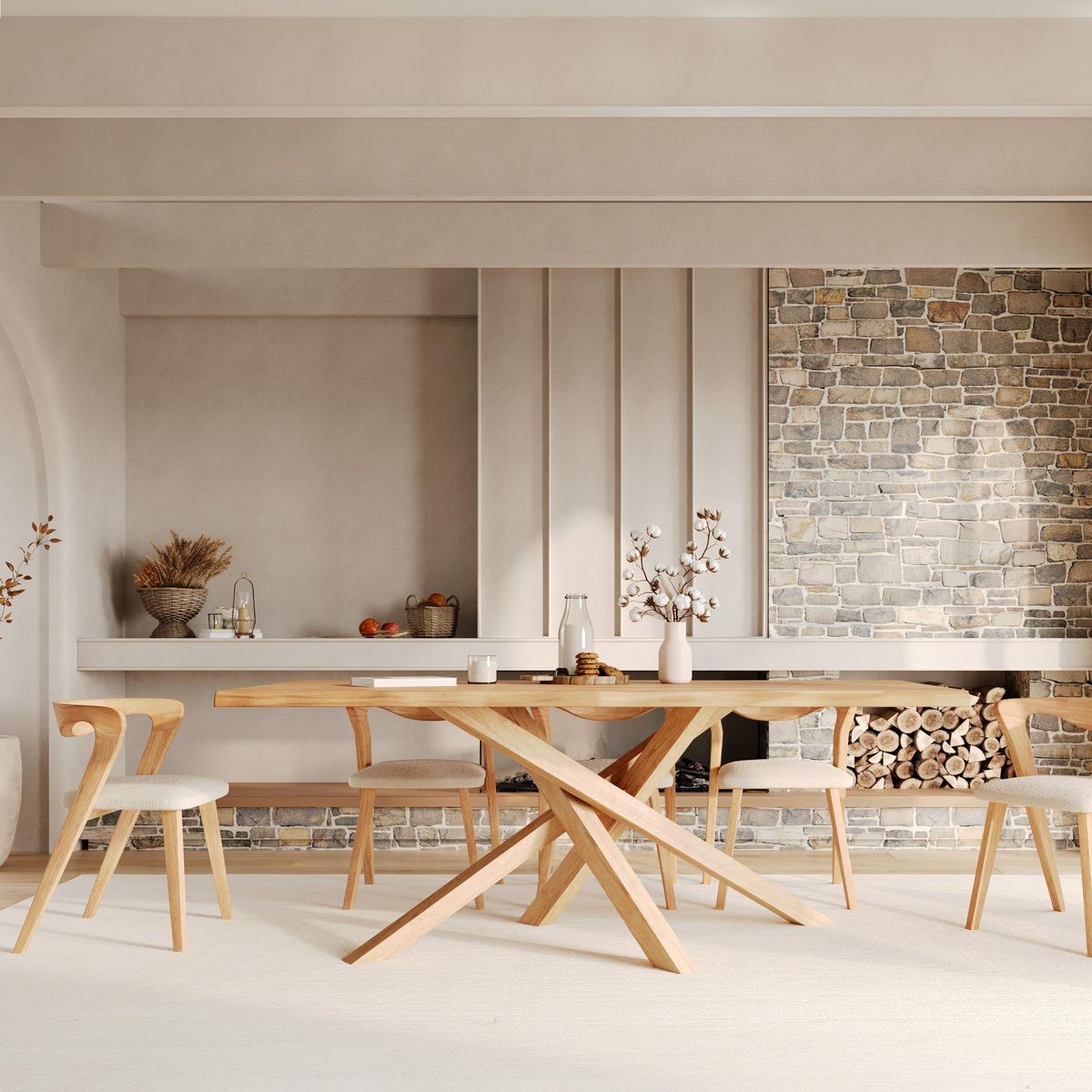 Rendez vous déco Table rectangulaire en bois d'hévéa massif foncé 8 personnes - Robin