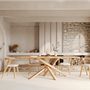 Voir la diapositive 5 : Rendez vous déco Table rectangulaire en bois d'hévéa massif foncé 8 personnes - Robin