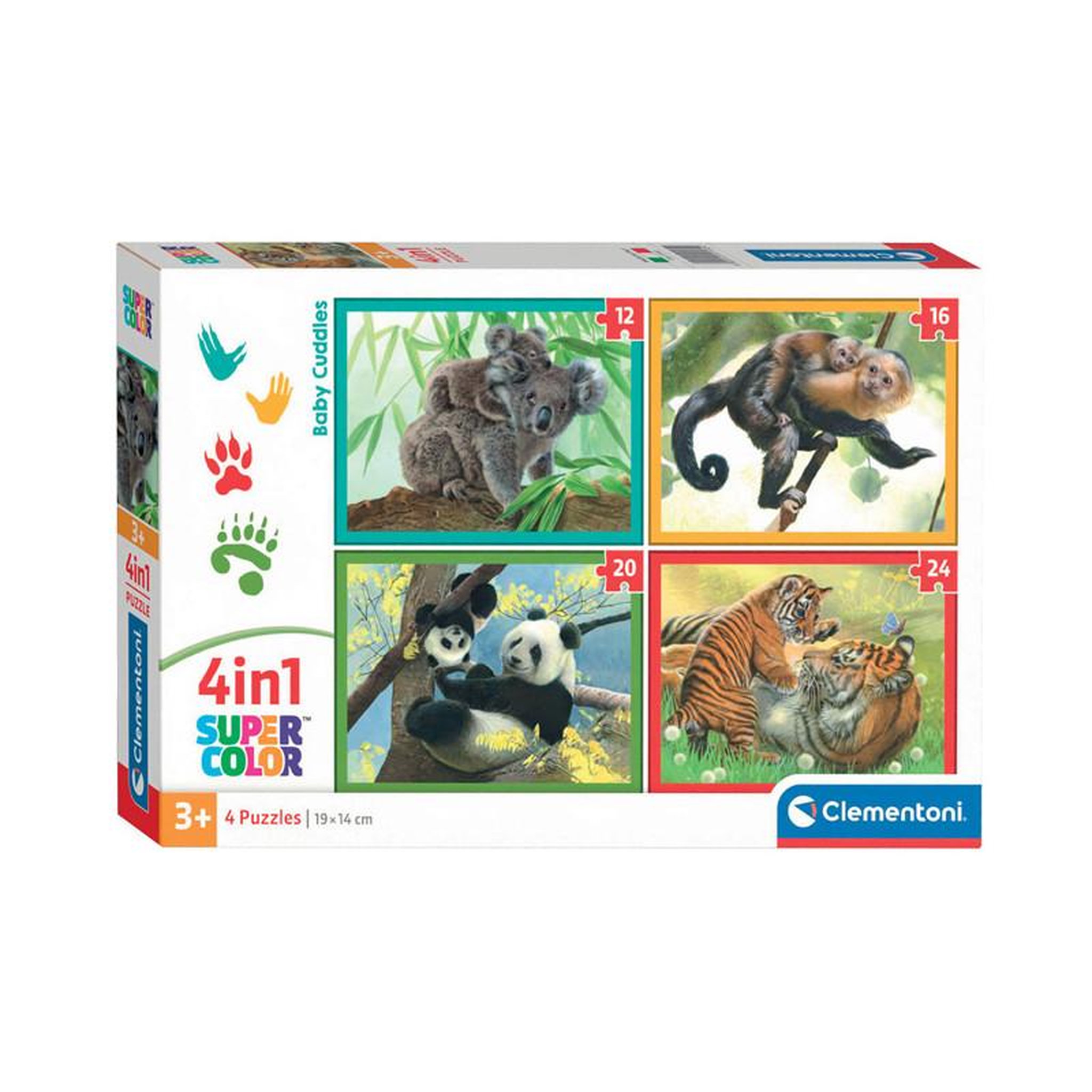 CLEMENTONI Clementoni Jigsaw Puzzle 4in1 Baby Cuddles 21532