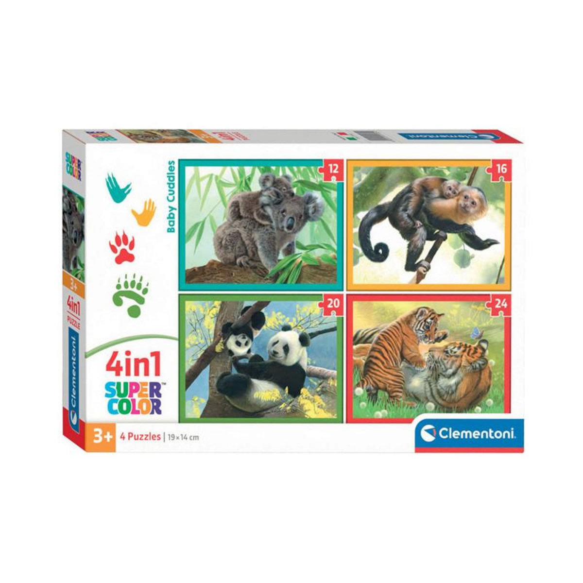 CLEMENTONI Clementoni Jigsaw Puzzle 4in1 Baby Cuddles 21532