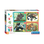 CLEMENTONI Clementoni Jigsaw Puzzle 4in1 Baby Cuddles 21532