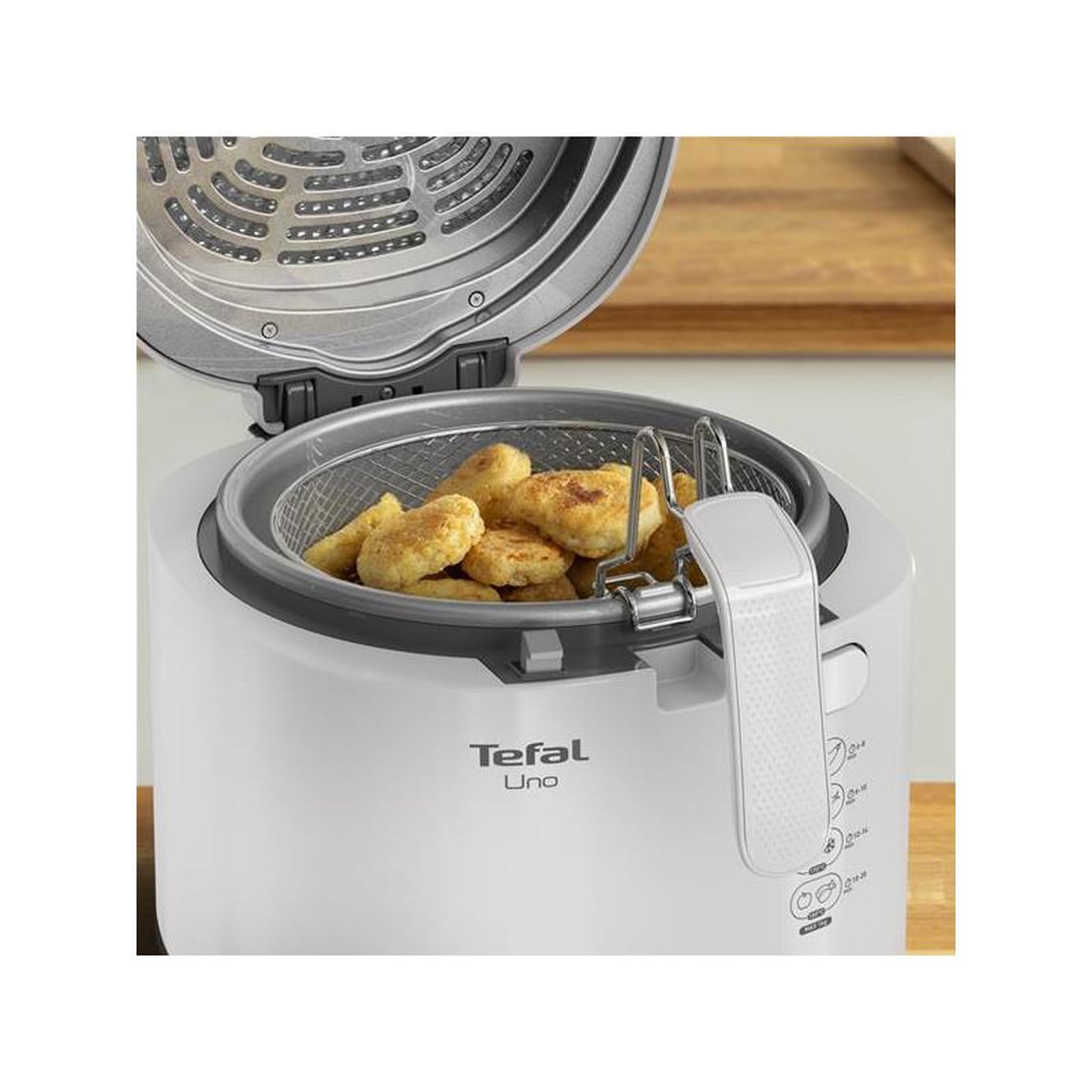 Voir la diapositive 4 : TEFAL Friteuse 1.8l 1470w gris clair - ff203b10