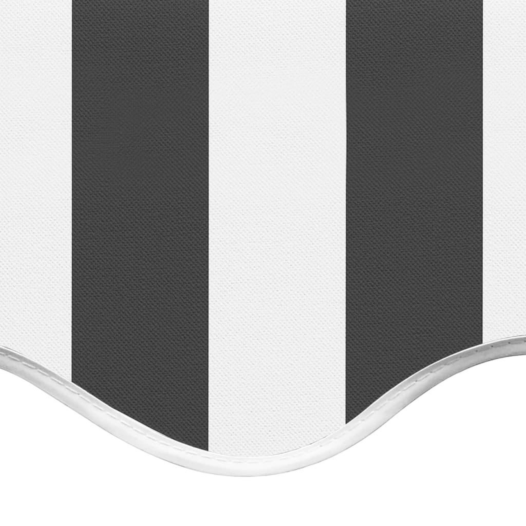 Voir la diapositive 5 : VIDAXL Tissu de remplacement pour auvent Anthracite et blanc 4,5x3,5 m
