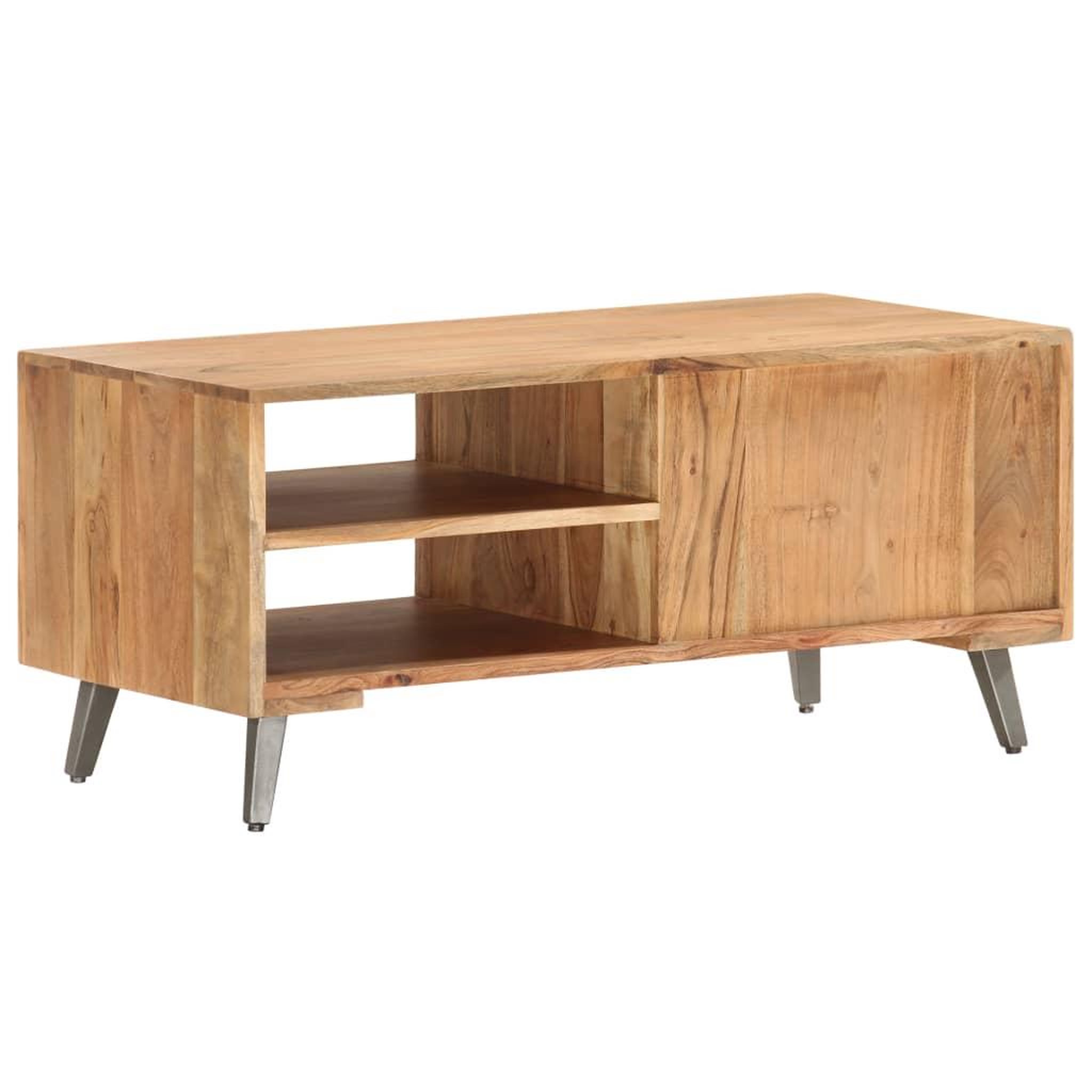 Voir la diapositive 4 : VIDAXL Table basse 90x45x40 cm bois d'acacia massif