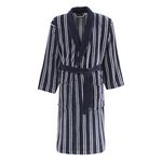 Sensei Maison Peignoir col châle velours LINQUIST. Coloris disponibles : Bleu