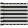 Voir la diapositive 1 : VIDAXL Ecran de balcon en PEHD 75 x 600 cm Anthracite et blanc