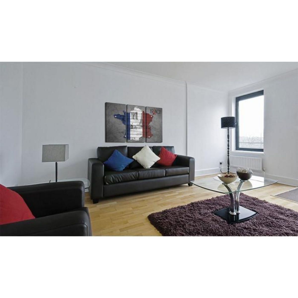 Paris Prix Tableau Imprimé 3 Panneaux  Symboles de la France