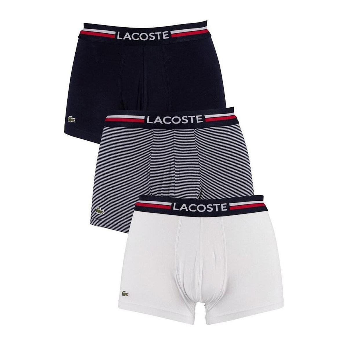 Lacoste Pack de 3 Boxers Marine Homme Lacoste 5H3413