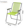Voir la diapositive 3 : SUNNYDAYS Chaise de camping pliable - Vert anis