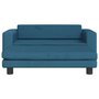 Voir la diapositive 3 : VIDAXL Lit pour chien avec extension bleu 100x50x30 cm velours