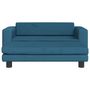 Voir la diapositive 3 : VIDAXL Lit pour chien avec extension bleu 100x50x30 cm velours