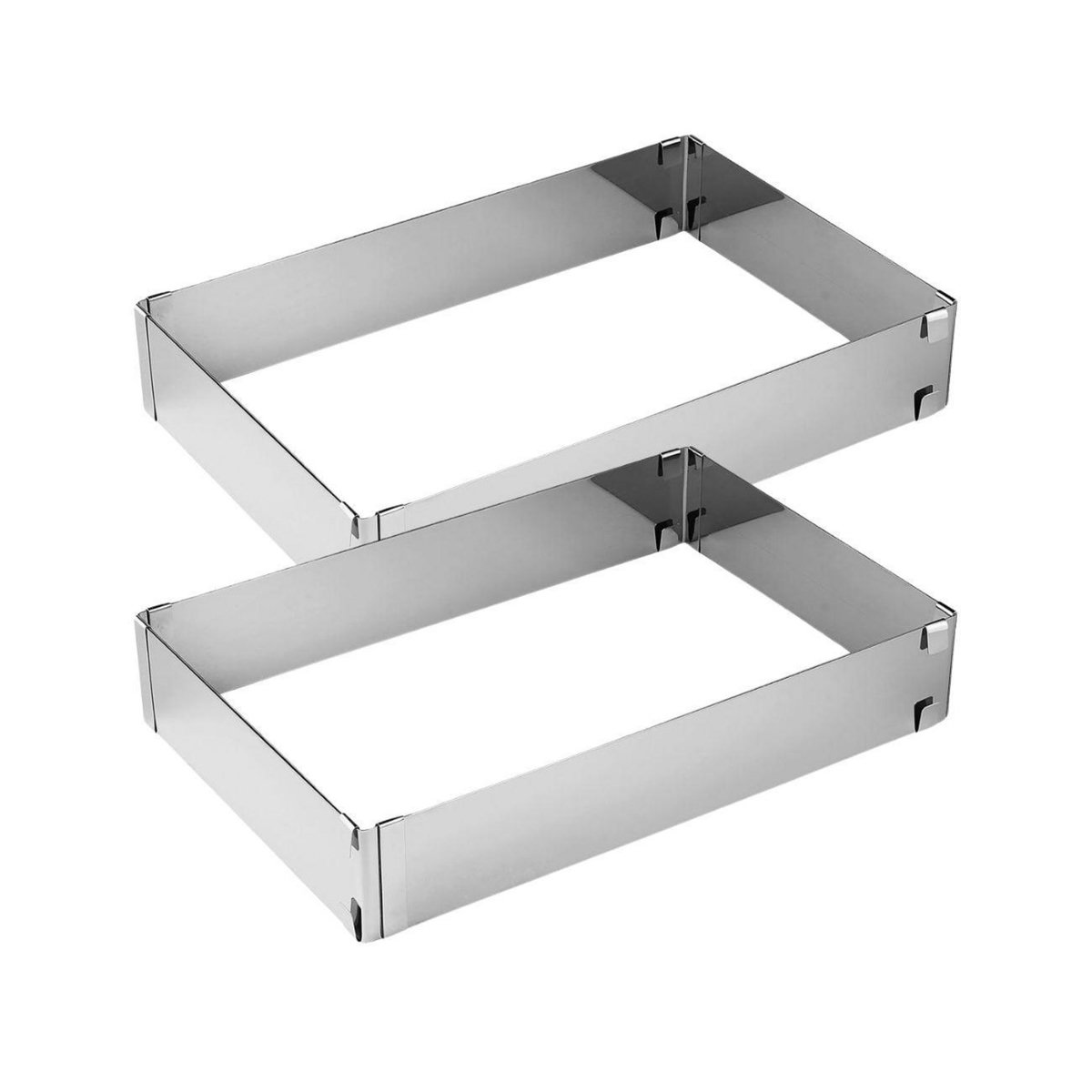 ZENKER Ensemble de 2 Cadres à gâteau réglable 27 à 52 cm Zenker Smart Pastry