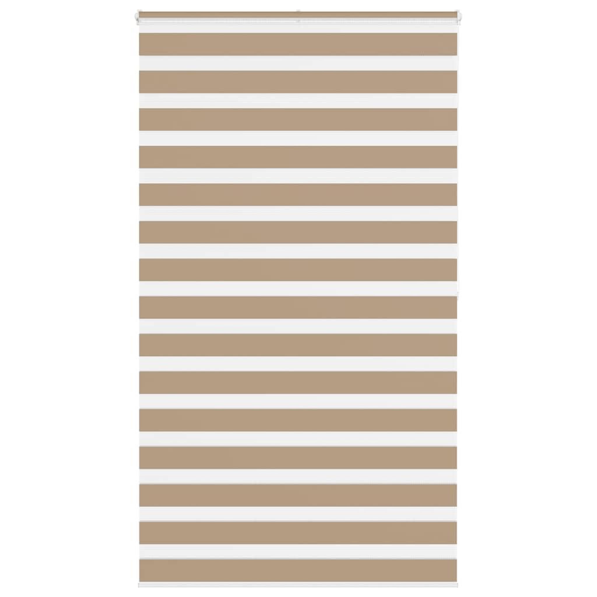 VIDAXL Store zebre marron sable largeur du tissu 130,9 cm polyester