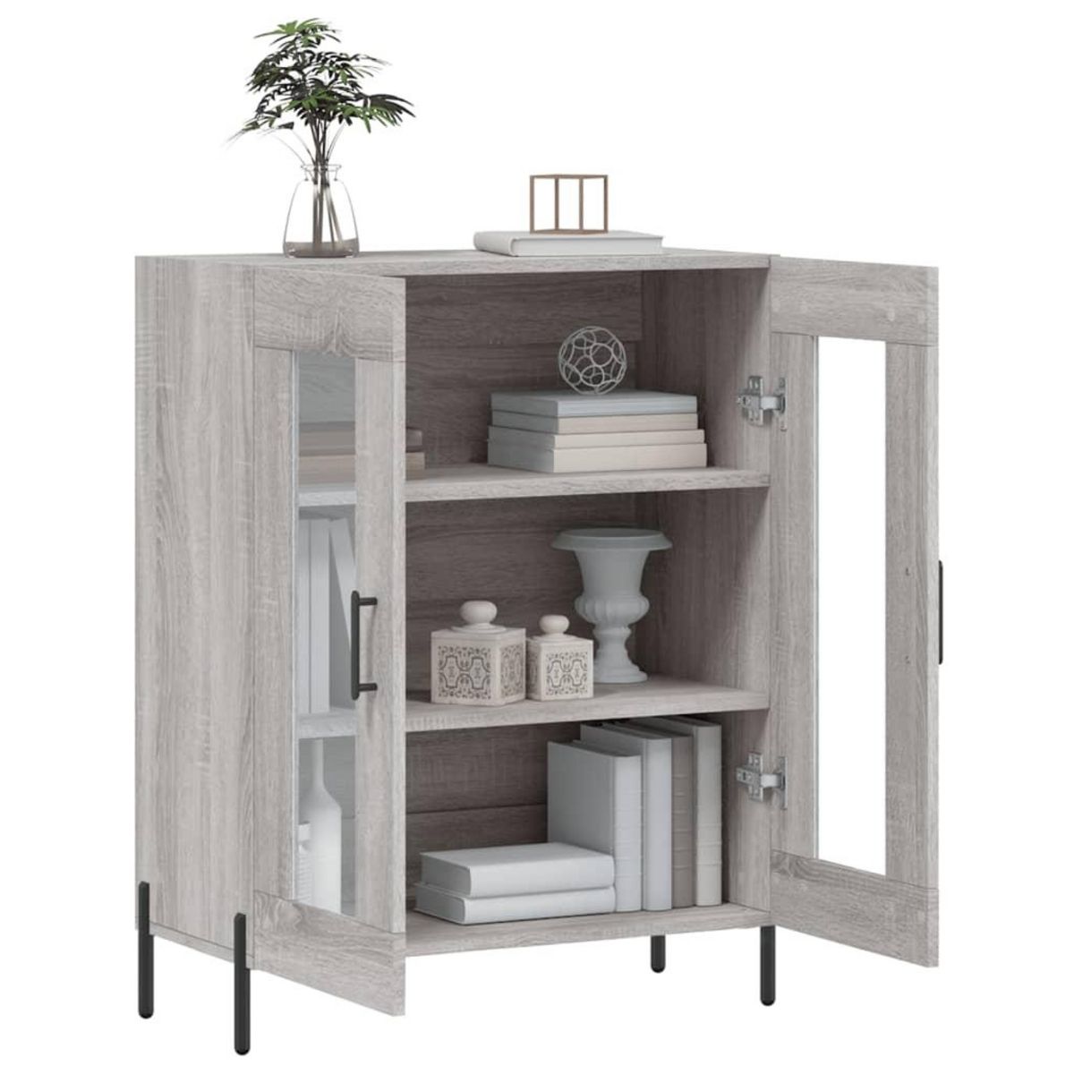 VIDAXL Buffet sonoma gris 69,5x34x90 cm bois d'ingenierie