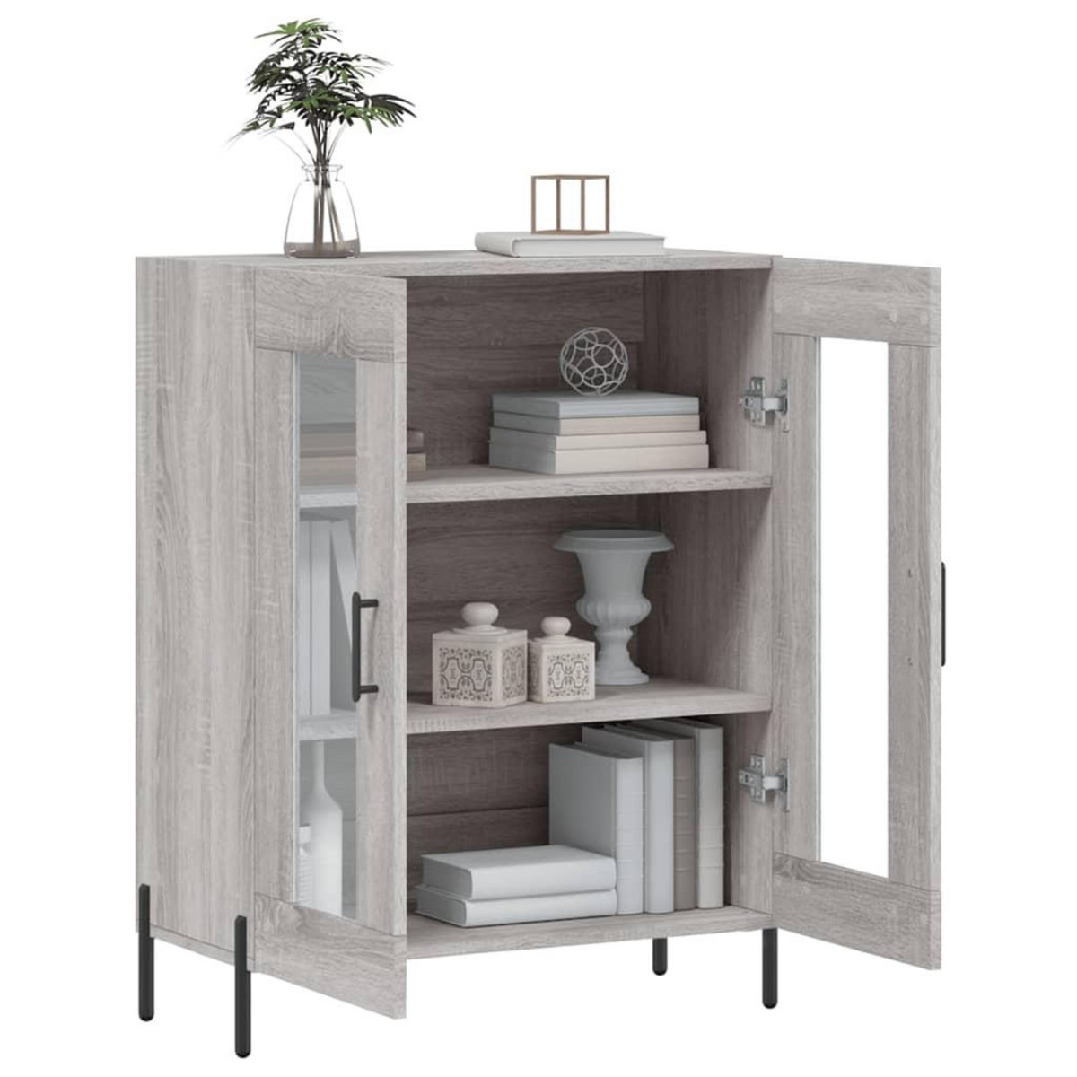VIDAXL Buffet sonoma gris 69,5x34x90 cm bois d'ingenierie
