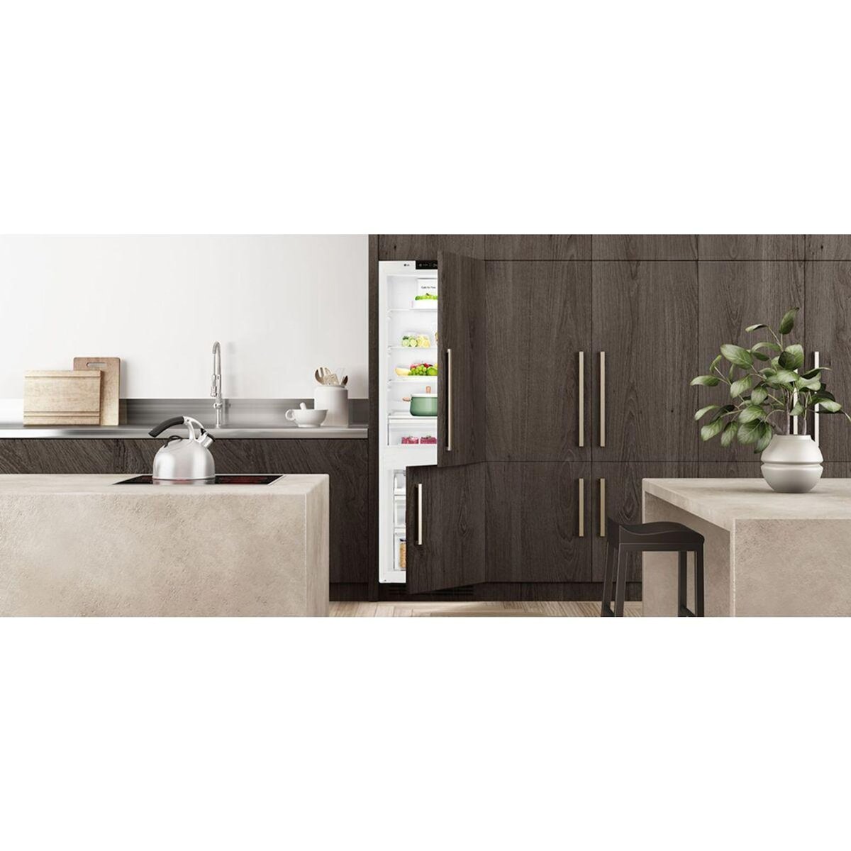 LG Réfrigérateur combiné encastrable GTFN256SET metal cooling