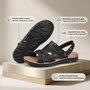 Voir la diapositive 4 : OZABI OZABI Sandales Homme Confort Semelle Souple Antiderapante Scratch 39-45