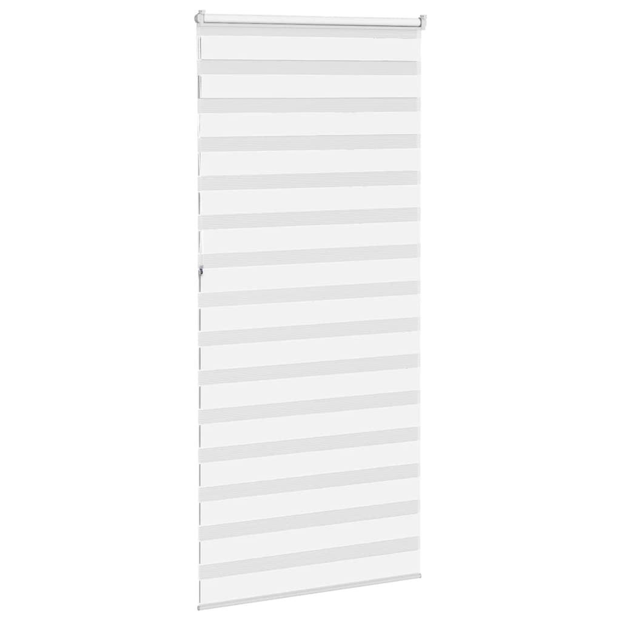 Voir la diapositive 4 : VIDAXL Store zebre blanc 115x230 cm largeur du tissu 110,9cm polyester