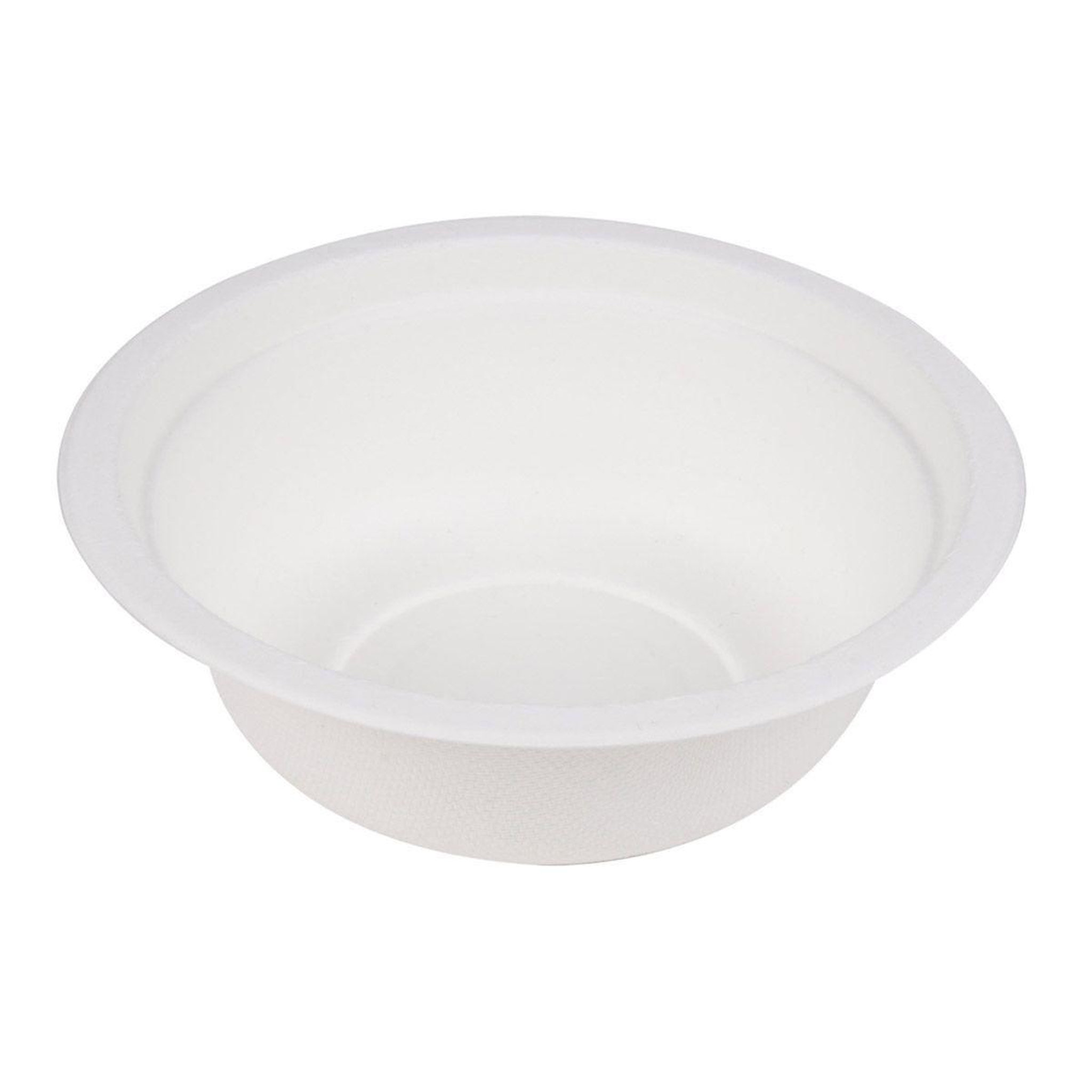 HOMEA Lot de 12 bols jetables  canne  950ml blanc
