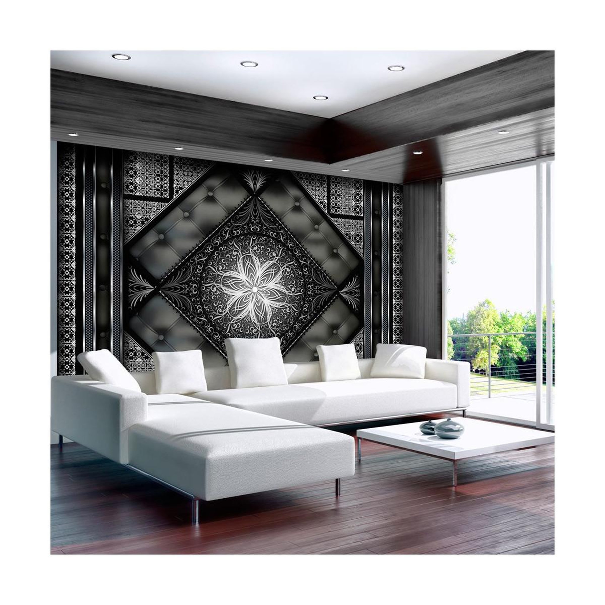 Voir la diapositive 1 : Paris Prix Papier Peint  Black Mosaic