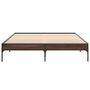 Voir la diapositive 4 : VIDAXL Cadre de lit sans matelas chene marron 140x200 cm