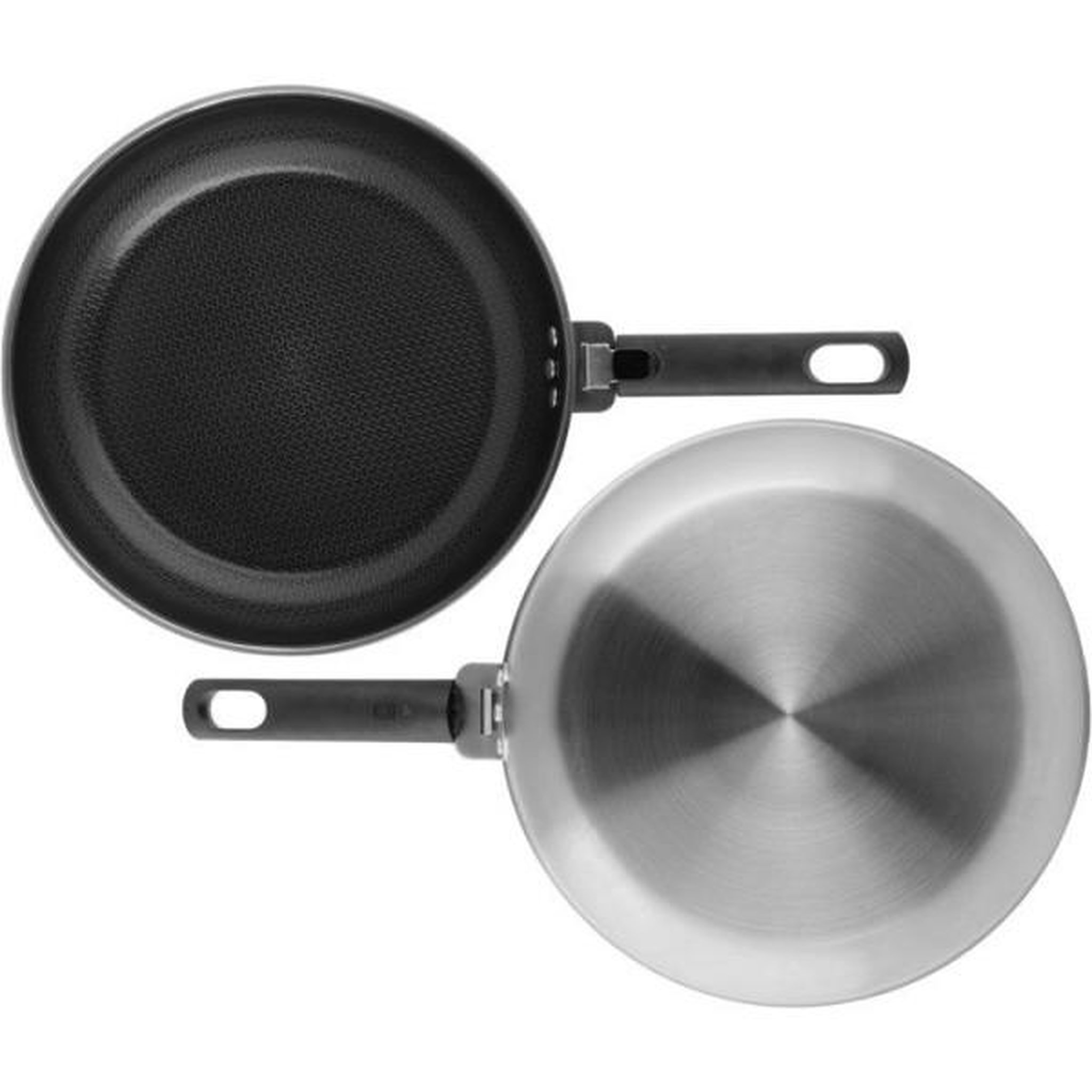 Voir la diapositive 3 : COSY & TRENDY Set 2 poêles inox 24/28cm inox + poignée - 5189005