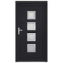 Voir la diapositive 3 : VIDAXL Porte d'entree anthracite 98x208 cm PVC