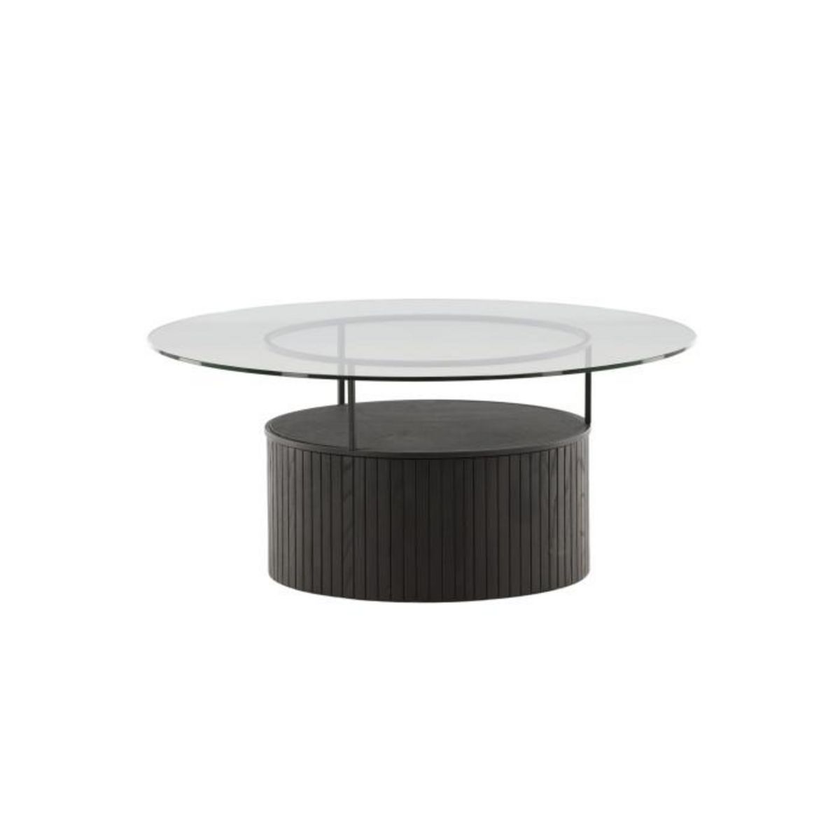 Paris Prix Table Basse en Verre  Bovall  90cm Noir
