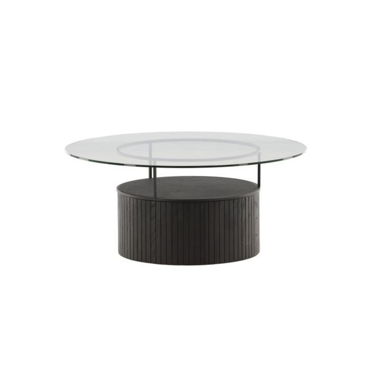 Paris Prix Table Basse en Verre  Bovall  90cm Noir