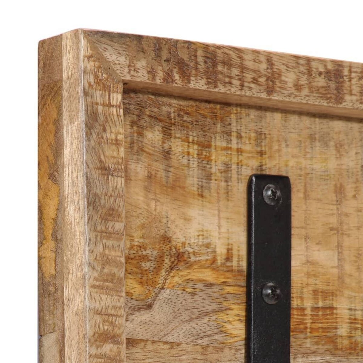 VIDAXL Porte-manteau mural avec 5 crochets bois de manguier massif