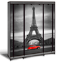 Voir la diapositive 1 : ID MARKET Armoire de rangement penderie pliable vêtements en tissu PARIS dressing XXL