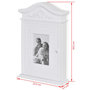 Voir la diapositive 6 : VIDAXL Armoire a cles avec cadre photo Blanc
