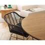 Voir la diapositive 1 : BEST MOBILIER Candelaria - lot de 2 chaises - en poly rotin noir