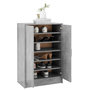 Voir la diapositive 4 : VIDAXL Armoire a chaussures Gris beton 60x35x92 cm Bois d'ingenierie