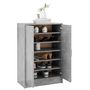 Voir la diapositive 4 : VIDAXL Armoire a chaussures Gris beton 60x35x92 cm Bois d'ingenierie