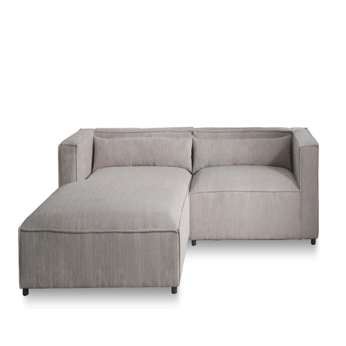 LISA DESIGN Ela - canapé d'angle gauche 4 places - en velours côtelé - style contemporain