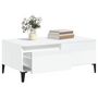 Voir la diapositive 5 : VIDAXL Table basse Blanc brillant 90x50x36,5 cm Bois d'ingenierie