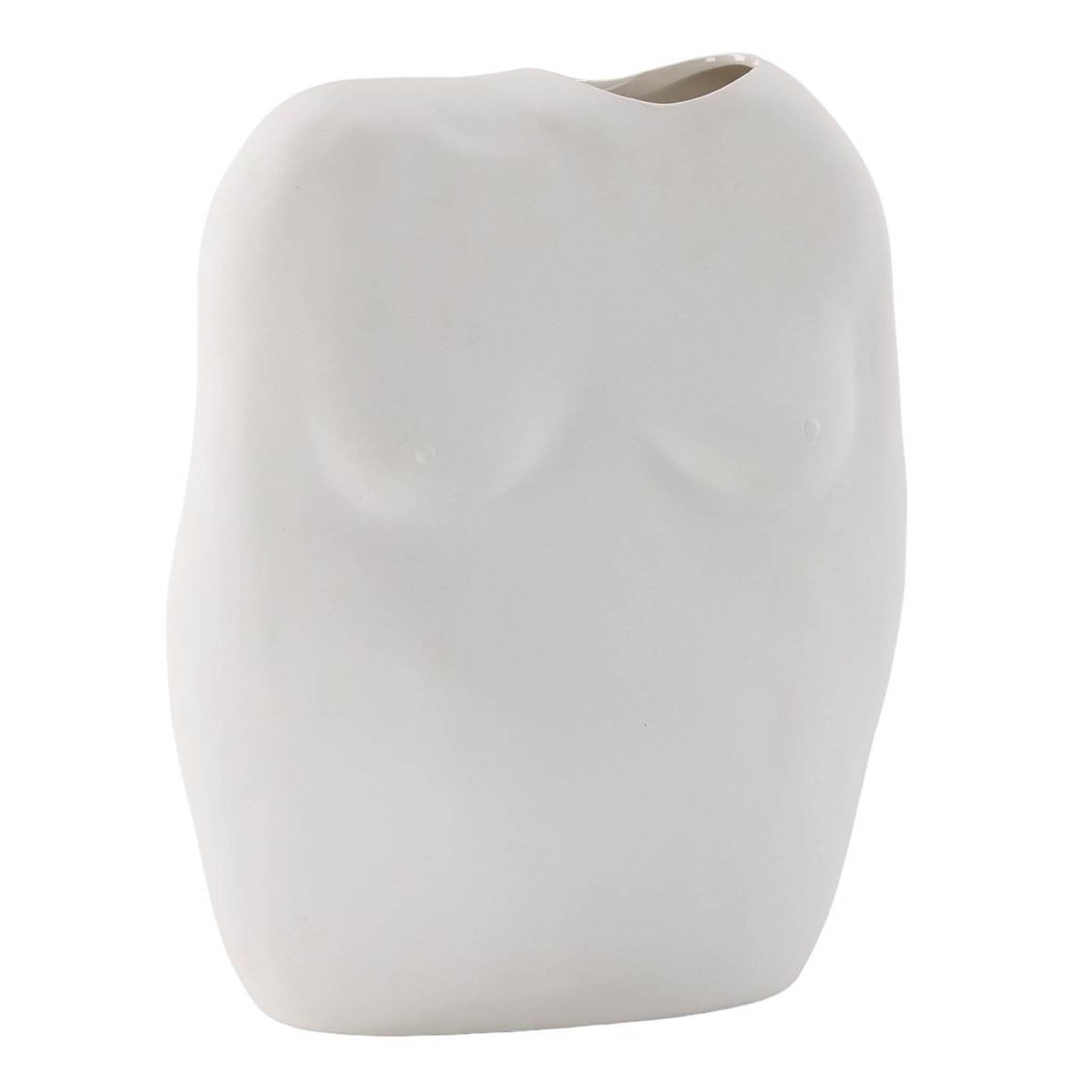 Paris Prix Vase buste en céramique  romie  28cm blanc cassé