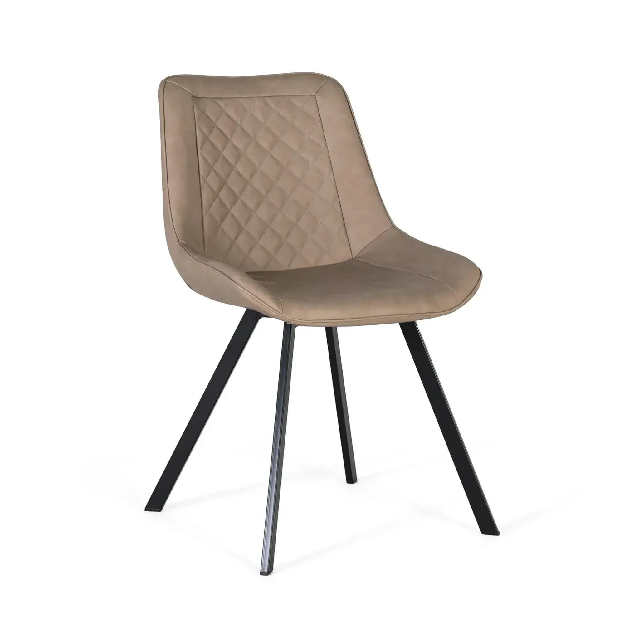 GINER Y COLOMER SL Lot de 2 chaises de revêtement pu 52 cm style contemporain