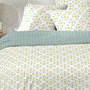 Voir la diapositive 2 : Home collection Parure housse de couetteavectaie oreiller coton 51 fils creala