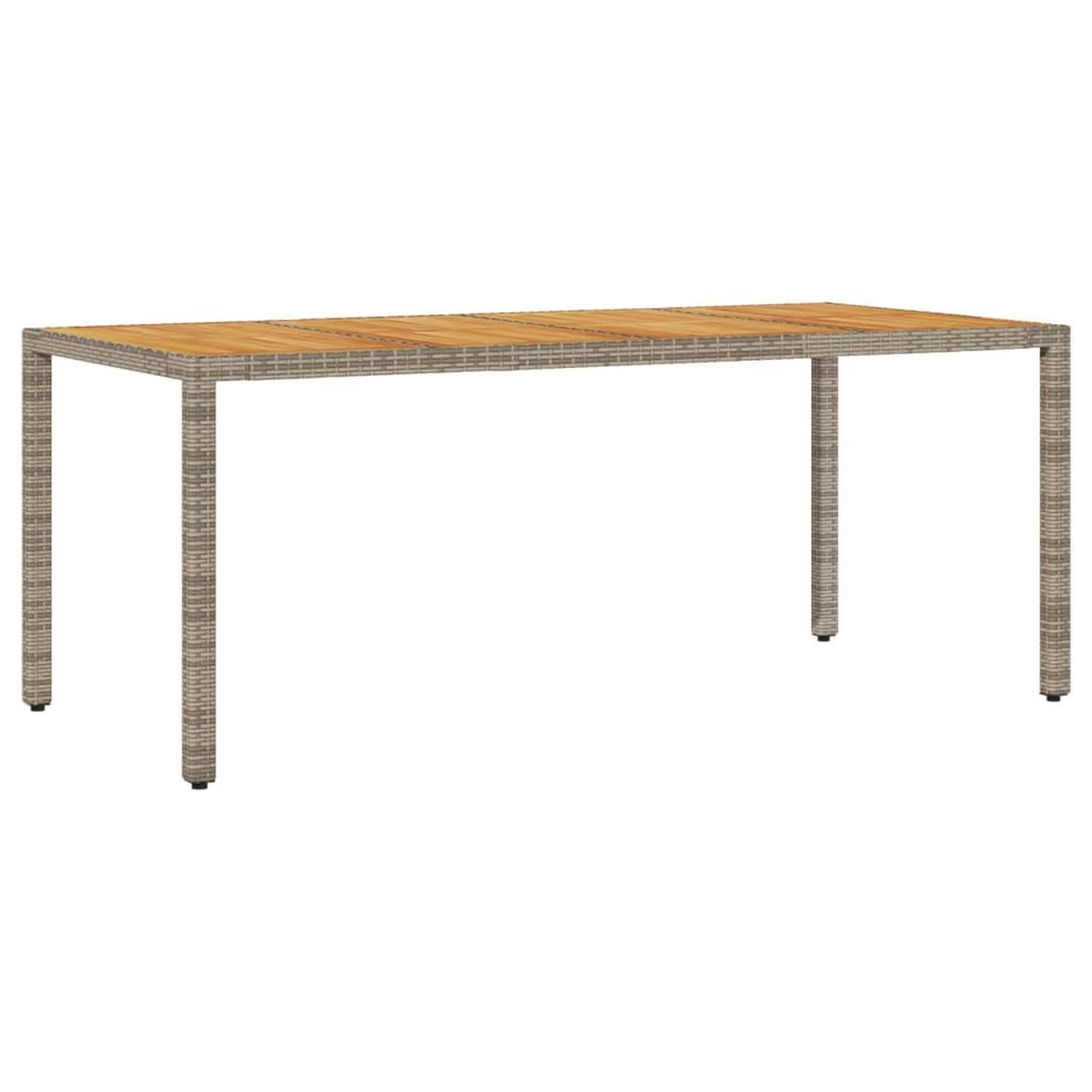 Voir la diapositive 4 : VIDAXL Ensemble a manger de jardin et coussins 9 pcs gris rotin acacia