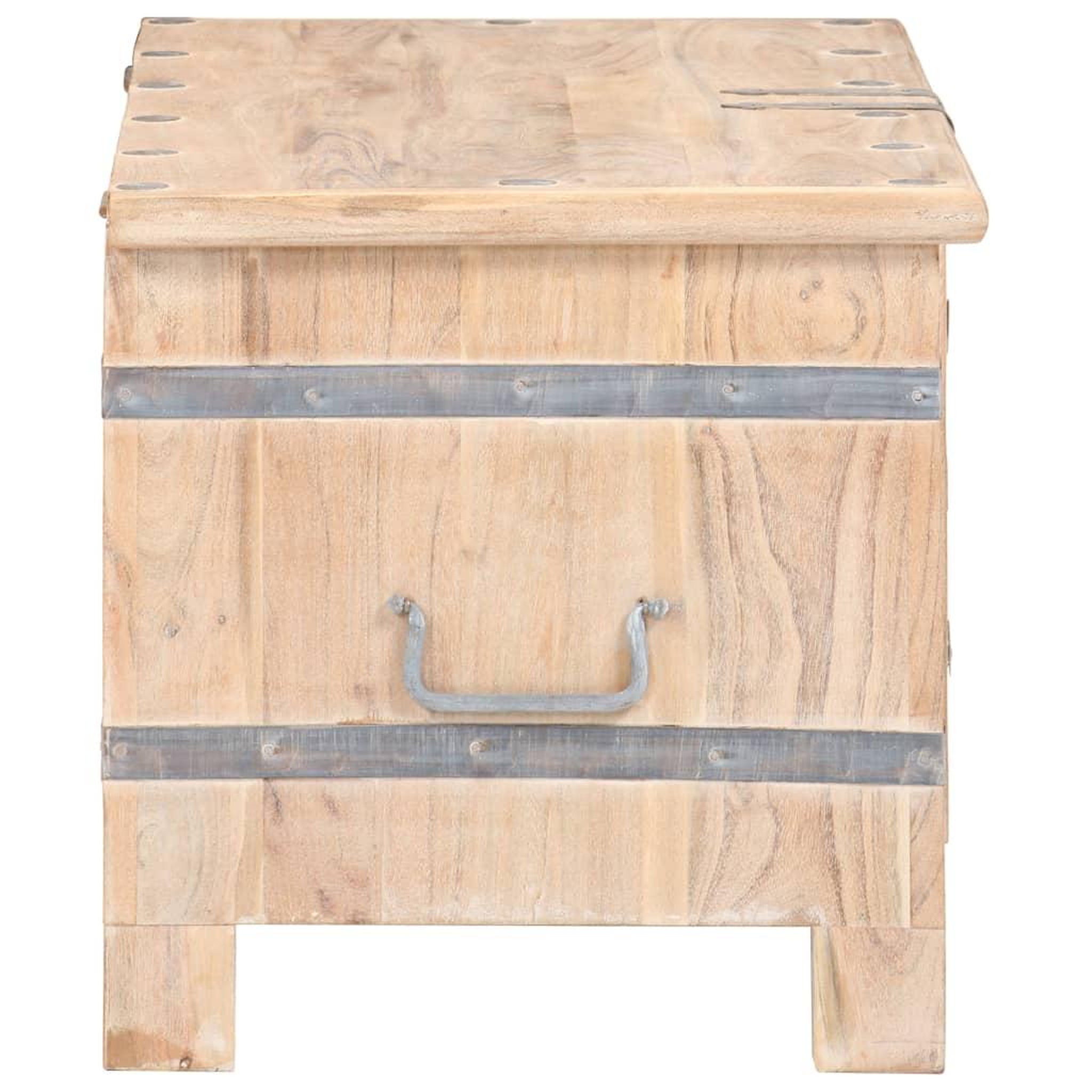 Voir la diapositive 4 : VIDAXL Coffre 90x40x40 cm Bois d'acacia solide