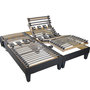 Voir la diapositive 3 : Ensemble relaxtion TPR électrique accueil mousse mémoire de forme + mousse Haute Résilience + sommier  2x80x200 cm DORSOTONIC