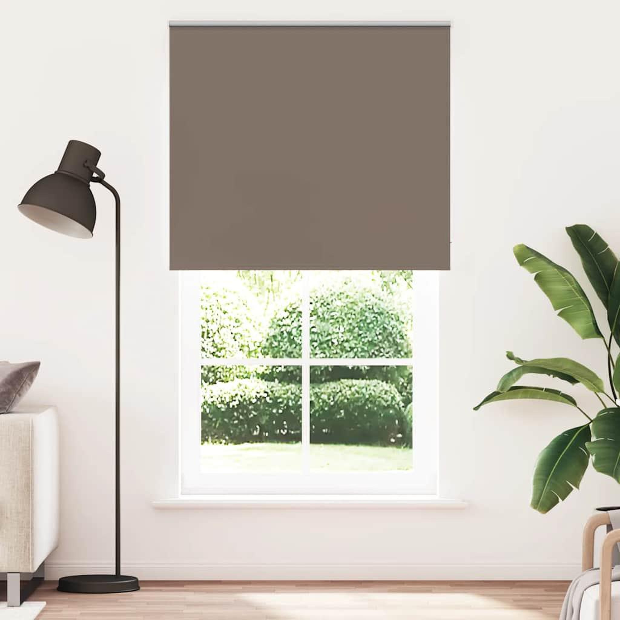 VIDAXL Store enrouleur occultant cafe 130x230cm largeur du tissu