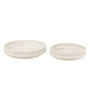 Voir la diapositive 2 : Paris Prix Lot de 2 Coupelles Déco  Rotin  50cm Blanc