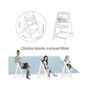 Voir la diapositive 4 : Roba Chaise Haute Évolutive Sit Up III en Bois - ROBA - Réglable en Hauteur - Blanc